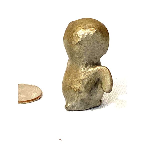 Vintage Hudson Pewter Miniature Owl with Open Wings Figurine. Very cute. - Picture 6 of 10